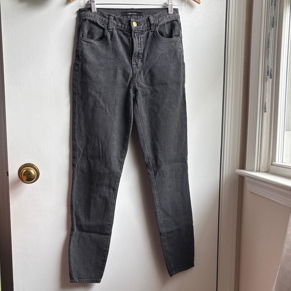 J Brand Women’s Alana Faded Future Subtle Sparkle Charcoal Skinny Jeans sz 27